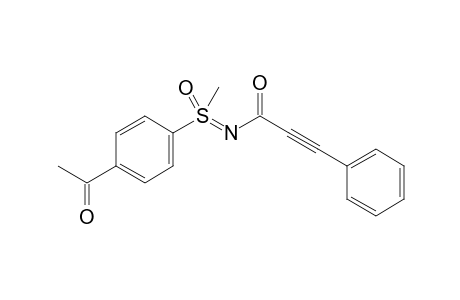 N-[(4-Acetylphenyl)(methyl)(oxo)-lamda6-sulfaneylidene]-3-phenylpropiolamide