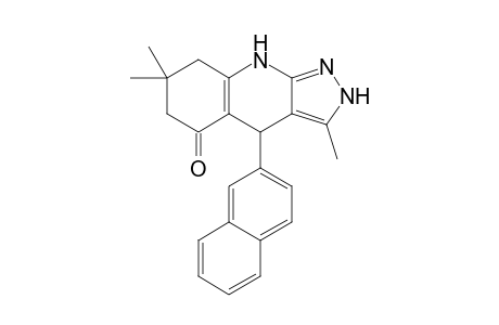 3,7,7-trimethyl-4-(2-naphthalenyl)-2,4,6,8-tetrahydro-1H-pyrazolo[3,4-b]quinolin-5-one