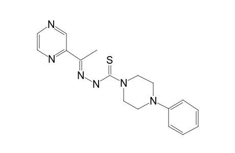 1-Phenylpiperazine-4-thiocarboxylic acid,2-[1-[2-pyrazinyl]ethylidene]hydrazide]-