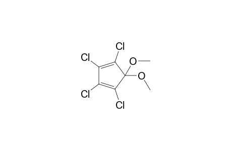 2,3,4,5-tetrachloro-2,4-cyclopentadien-1-one, dimethyl acetal