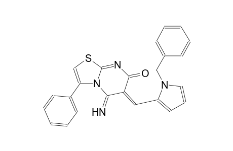 (6Z)-6-[(1-benzyl-1H-pyrrol-2-yl)methylene]-5-imino-3-phenyl-5,6-dihydro-7H-[1,3]thiazolo[3,2-a]pyrimidin-7-one