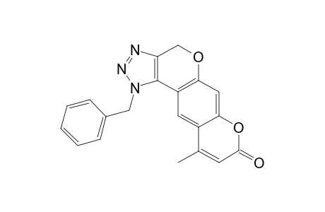 1-Benzyl-10-methyl-1,4-dihydro-8H-pyrano[3',2':6,7]chromeno[3,4-d][1,2,3]triazol-8-one