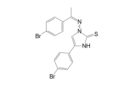 4-(4-Bromophenyl)-1-[1-(4-bromophenyl)ethyleneamino]-1,3-dihydroimidazole-2-thione