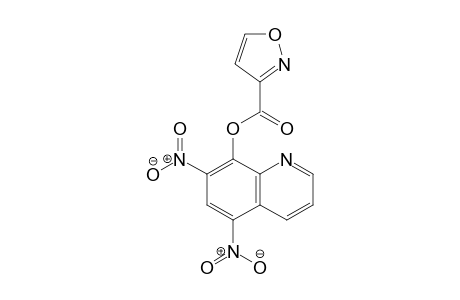 3-Isoxazolecarboxylic acid, 5,7-dinitro-8-quinolinyl ester