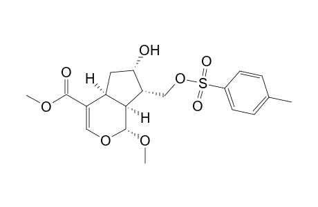 Cyclopenta[c]pyran-4-carboxylic acid, 1,4a,5,6,7,7a-hexahydro-6-hydroxy-1-methoxy-7-[[[(4-methylphenyl)sulf onyl]oxy]methyl]-, methyl ester, (1.alpha.,4a.alpha.,6.alpha.,7a.alpha.)-(.+-.)-