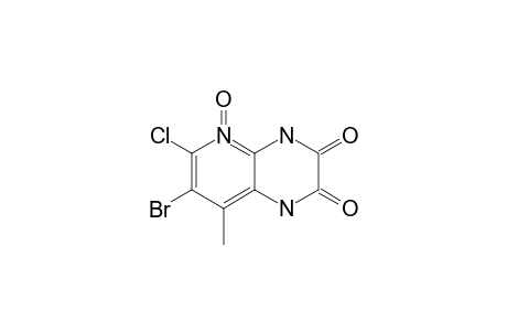 7-BrOMO-6-CHLORO-8-METHYL-1,4-DIHYDRO-PYRIDO-[2,3-B]-PYRAZINE-2,3-DIONE-N-OXIDE