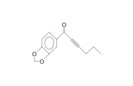 1-(1,3-Benzodioxol-5-yl)-2-hexyn-1-one