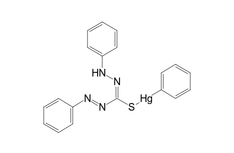 phenyl[(phenylazo)thioformic acid 2-phenylhydrazidato]mercury