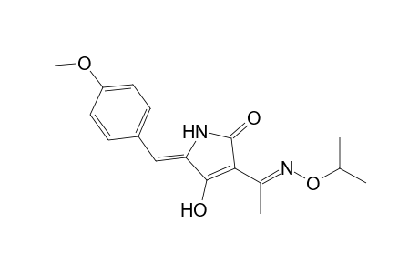 (Z)-4-hydroxy-3-((E)-1-(isopropoxyimino)ethyl)-5-(4-methoxybenzylidene)-pyrroline-2-one