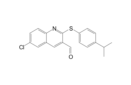 6-Chloro-2-(4-isopropylphenylthio)quinoline-3-carbaldehyde