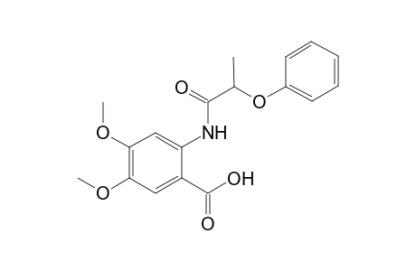 4,5-Dimethoxy-2-[(2-phenoxypropanoyl)amino]benzoic acid