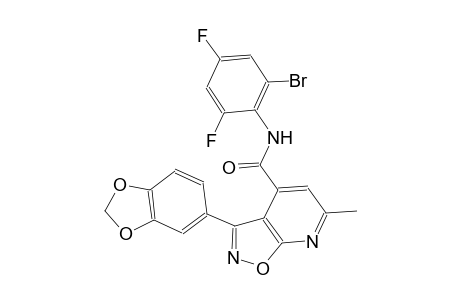 3-(1,3-benzodioxol-5-yl)-N-(2-bromo-4,6-difluorophenyl)-6-methylisoxazolo[5,4-b]pyridine-4-carboxamide