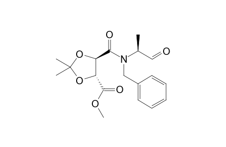 N-Benzyl-N'-[(1S)-1-formyl-1-methyl]-(2R,3R)-2,3-di-O-isopropylidenetartramic acid methyl ester