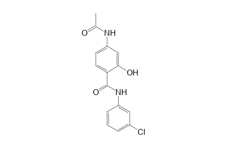 4-Acetamido-N-(3-chlorophenyl)salicylamide
