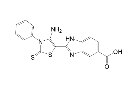 2-[(4-Amino-3-phenyl-2-thioxo-2,3-dihydrothiazol-5-yl)]benzimidazole-5-carboxylic acid