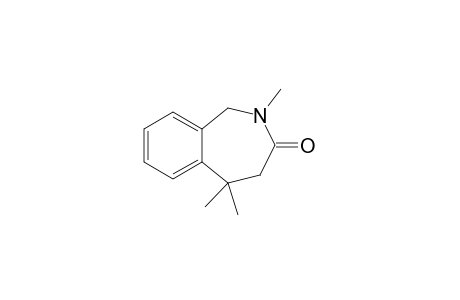 2,5,5-trimethyl-1,4-dihydro-2-benzazepin-3-one