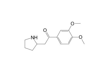 1-(3,4-dimethoxyphenyl)-2-(2-pyrrolidinyl)ethanone