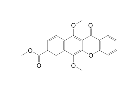 9-Carbomethoxy-6,11-dimethoxy-5-oxo-9,10-dihydroxantho[3,2-g]naphthalene