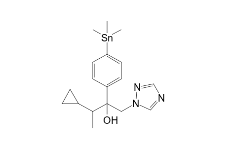 3-cyclopropyl-1-(1H-1,2,4-triazol-1-yl)-2-(4-(trimethyl stannyl)phenyl)butan-2-ol