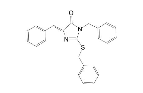 3-Benzyl-5-benzylidene-2-benzylsulfanyl-imidazol-4-one