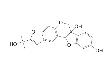 2-(1-Hydroxy-1-methylethyl)-6H-[1]benzofuro[3,2-c]furo[3,2-g]chromene-6a,9(11ah)-diol