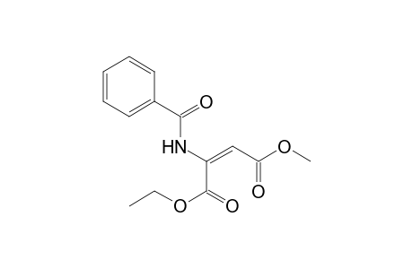 (E)-2-benzamido-2-butenedioic acid O1-ethyl ester O4-methyl ester