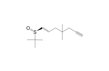 trans-(S)-1-(tert-Butylsulfinyl)-4,4-dimethyl-1-hepten-6-yne