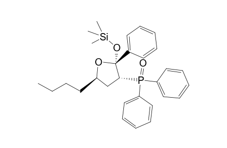 (2R,3R,5R)-5-Butyl-3-diphenylphiosphinoyl-2-phenyl-2-trimethylsilyloxytetrahydrofuran