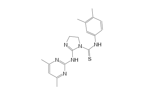 N-(3,4-dimethylphenyl)-2-[(4,6-dimethyl-2-pyrimidinyl)amino]-4,5-dihydro-1H-imidazole-1-carbothioamide
