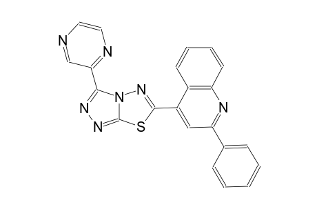 2-phenyl-4-[3-(2-pyrazinyl)[1,2,4]triazolo[3,4-b][1,3,4]thiadiazol-6-yl]quinoline