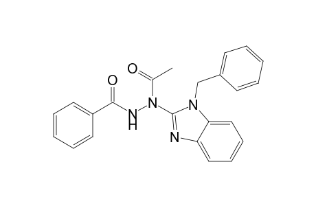 N-benzoyl-N'-acetyl-N'-(1-benzyl-2-benzimdazolyl)hydrazine