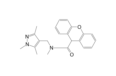 N-methyl-N-[(1,3,5-trimethyl-1H-pyrazol-4-yl)methyl]-9H-xanthene-9-carboxamide