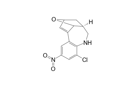 (+-)-(3R,5S)-11-Chloro-2,3,4,5-tetrahydro-9-nitro-5,12-epoxy-7,3-methano-1H-benzo[b]azonine