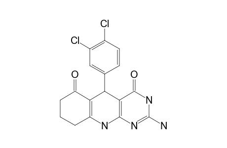 5-(3,4-DICHLOROPHENYL)-5,6,7,8,9,10-HEXAHYDRO-2-AMINOPYRIMIDO-[4,5-B]-QUINOLINE-4,6-DIONE
