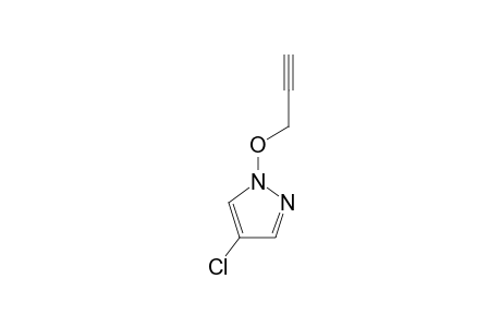 1H-Pyrazole, 4-chloro-1-(2-propynyloxy)-