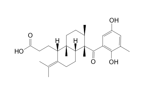 5'a-Desmethyl-1-keto-15.alpha.-atomaric Acid