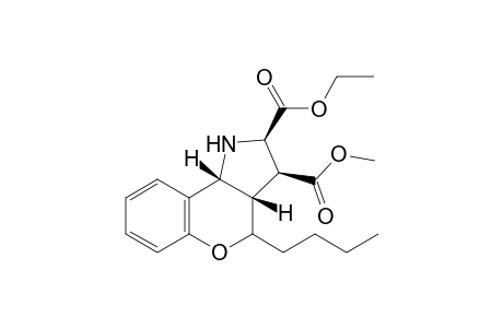 2-Ethyl 3-Methyl (2R*,3S*,3aS*,9bR*)-1-Butyl-1,2,3,3a,4,9b-hexahydrochromeno[4,3-b]pyrrole-2,3-dicarboxylate