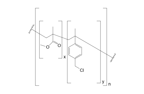 Copolymer PolyMMA-stat-chloromethylstyrene