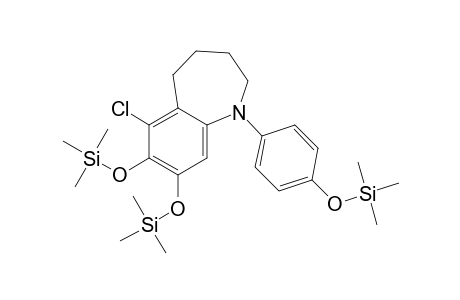 6-Chloro-7,8-bis(trimethylsilyloxy)-1-(p-trimethylsilyloxyphenyl)-2,3,4,5-tetrahydro-11H-e-benzazepine