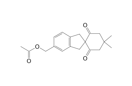 Spiro[cyclohexane-1,2'-[2H]indene]-2,6-dione, 5'-[(acetyloxy)methyl]-1',3'-dihydro-4,4-dimethyl-