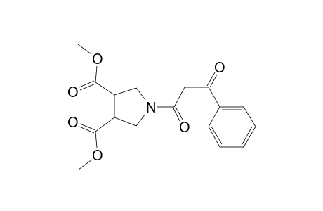 1-(3-oxo-3-Phenyl-propionyl)-pyrrolidin-3,4-dicarboxylic acid, dimethyl ester