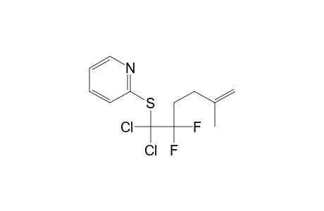 2-(1,1-dichloro-2,2-difluoro-5-methyl-hex-5-enyl)sulfanylpyridine