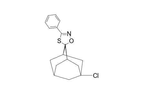 (E)-5-CHLORO-3'-PHENYL-ADAMANTANE-2-SPIRO-(1',4',2'-OXATHIAZOLINE)