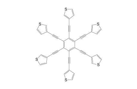 1,2,3,4,5,6-Hexakis(thien-3-ylethynyl)benzene