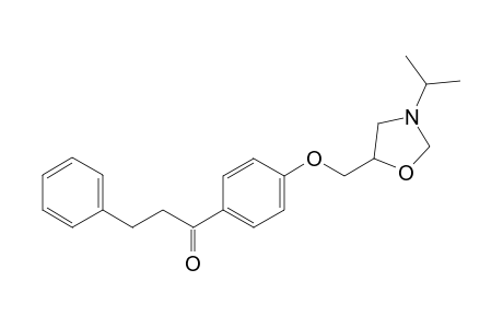1-{(N'-isopropyloxazolidin-5'-yl)methoxy]benzoyl}-2-phenyethane / propafenone-(M+12)-artifact