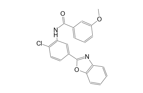 benzamide, N-[5-(2-benzoxazolyl)-2-chlorophenyl]-3-methoxy-