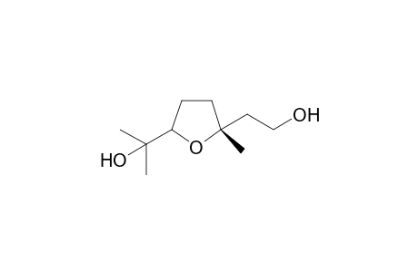 (2R)-2-hydroxyethyl-2-methyl-5-(1-hydroxy-1-methylethyl)-tetrahydrofuran