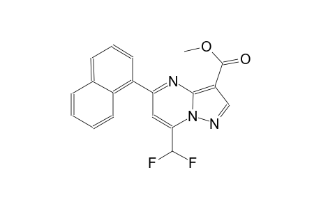 methyl 7-(difluoromethyl)-5-(1-naphthyl)pyrazolo[1,5-a]pyrimidine-3-carboxylate
