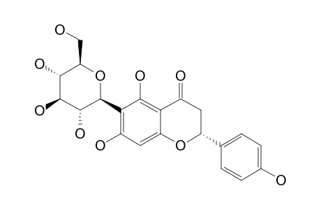 HEMIPHOLIN;(+)-6-C-BETA-D-GLUCOPYRANOSYL-(2S)-NARINGENIN