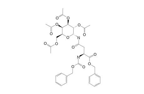 N(ALPHA)-BENZYLOXYCARBONYL-N(GAMMA)-(2,3,4,6-TETRA-O-ACETYL-ALPHA-D-GALACTOPYRANOSYL)-L-ASPARAGINE-BENZYLESTER